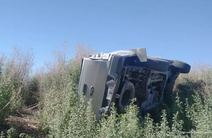 Un herido en un vuelco