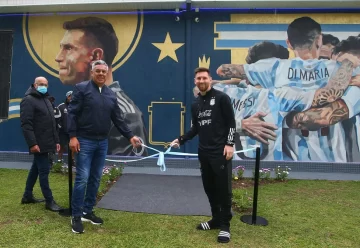 AFA mostró el mural para los campeones de América