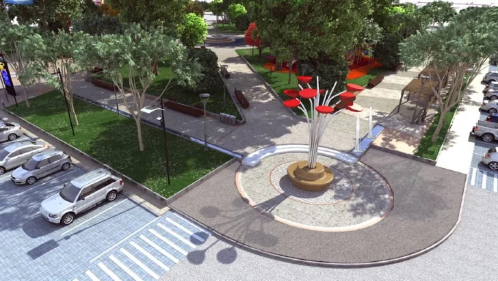 Una plaza principal que convertirán en un paseo integrador y moderno