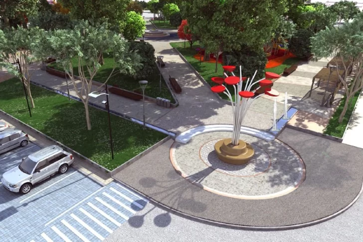 Una plaza principal que convertirán en un paseo integrador y moderno