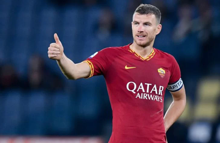 Dzeko, junto a Martínez