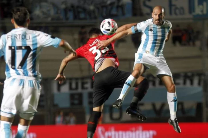 En lluvia de goles, Racing lo celebró