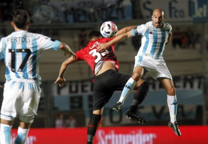 En lluvia de goles, Racing lo celebró