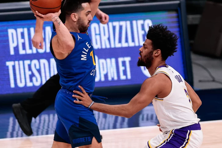 Campazzo brilló ante Los Lakers