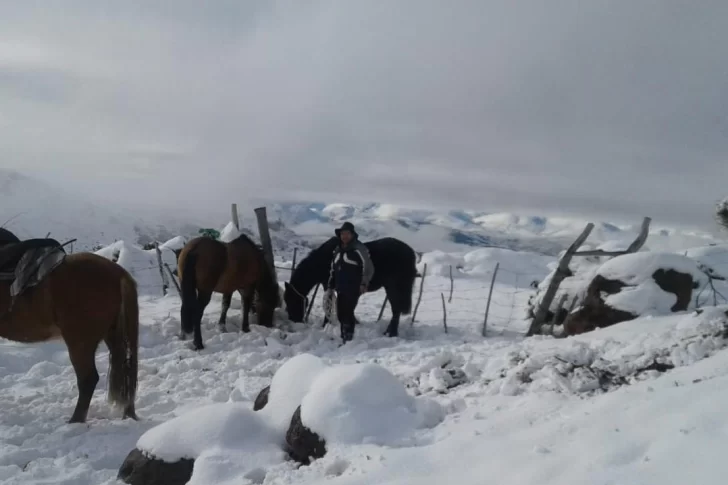 Soportando el frío para ayudar en zonas rurales