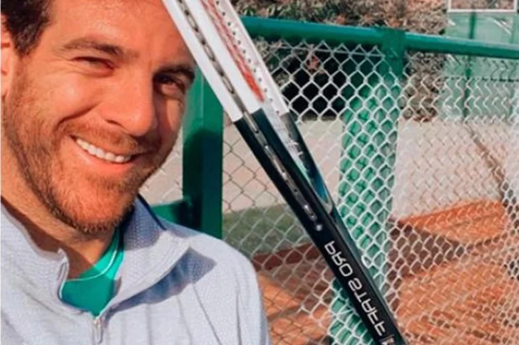 Delpo no se rinde El tenista entrenó ayer y admitió que siente dolor en su rodilla.