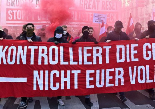 Protestas en Austria contra las restricciones por la covid-19