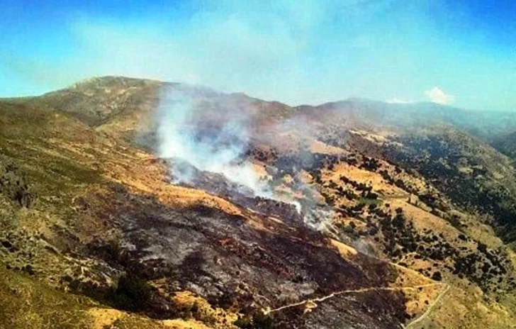 Gestionan un avión hidrante para apagar el fuego que azota las sierras de Valle Fértil