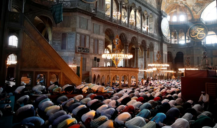 La Basílica de Santa Sofía volvió a ser una mezquita en Estambul