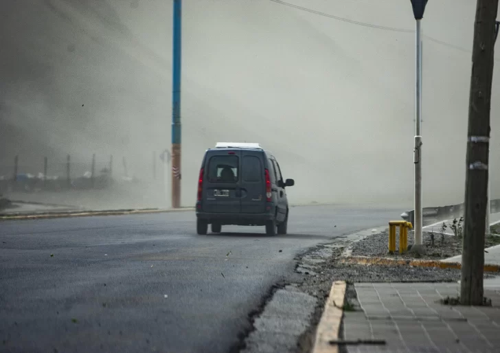 Catastrófico temporal de viento en Chubut