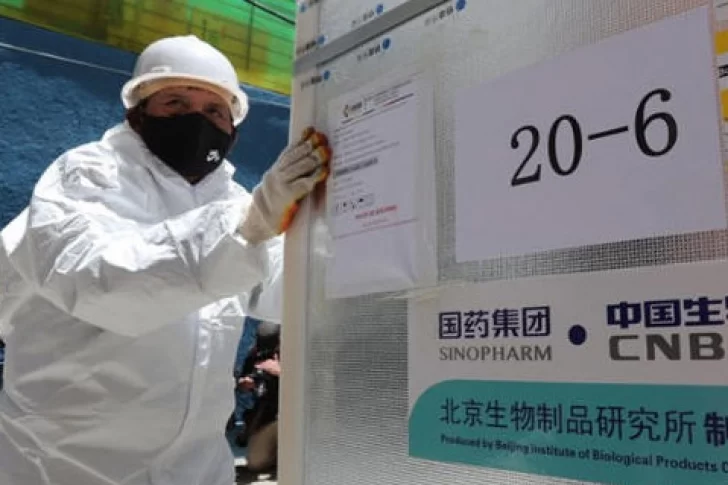 Avalan el uso de la vacuna china Sinopharm en los mayores de 60