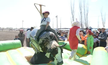 Un derroche de adrenalina en el festival gaucho para los chicos