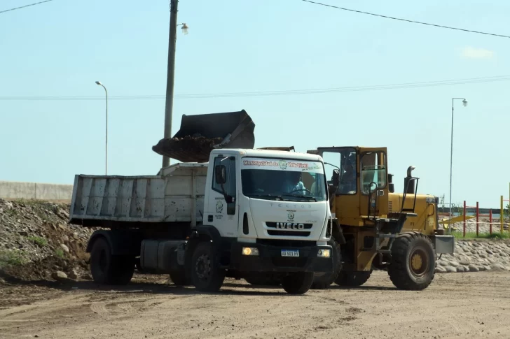 Valle Fértil: limpiaron calles para recibir a los visitantes