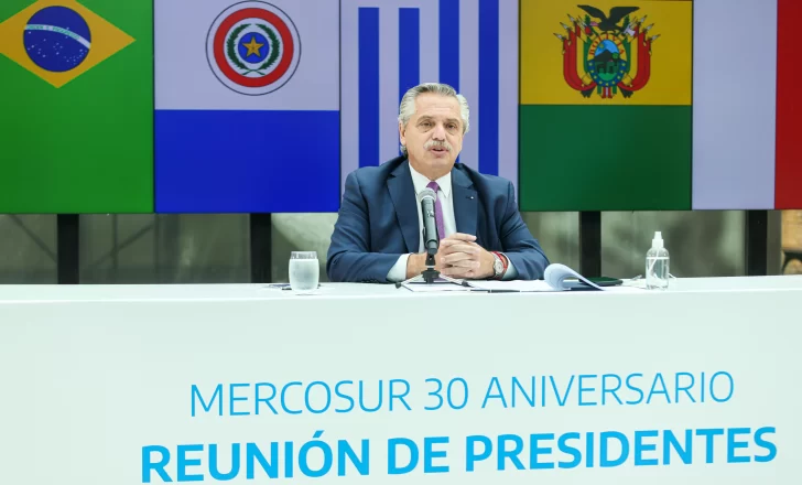 Mercosur: fuerte cruce de Alberto y el presidente uruguayo
