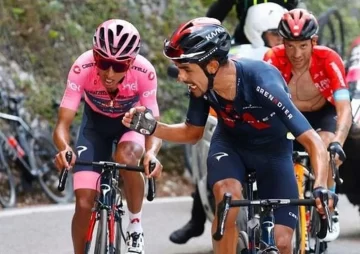 Bernal sufrió y Evenpoel abandonó, en la montaña