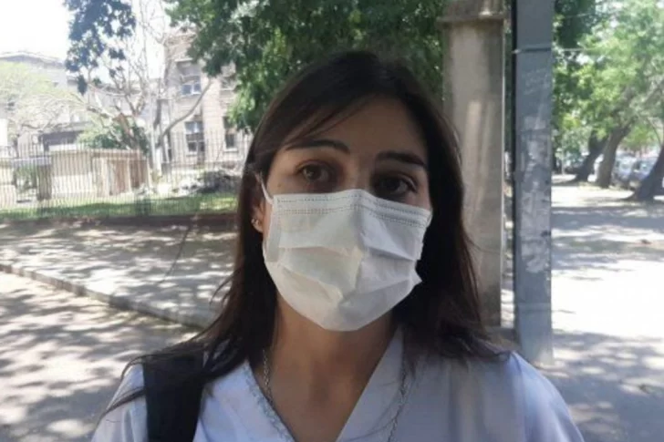 Enfermera de La Plata, primera en la vacuna