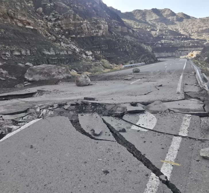 Arreglaron una rotura impresionante en la Ruta 150