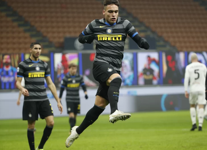 Lautaro anotó en la goleada del Inter