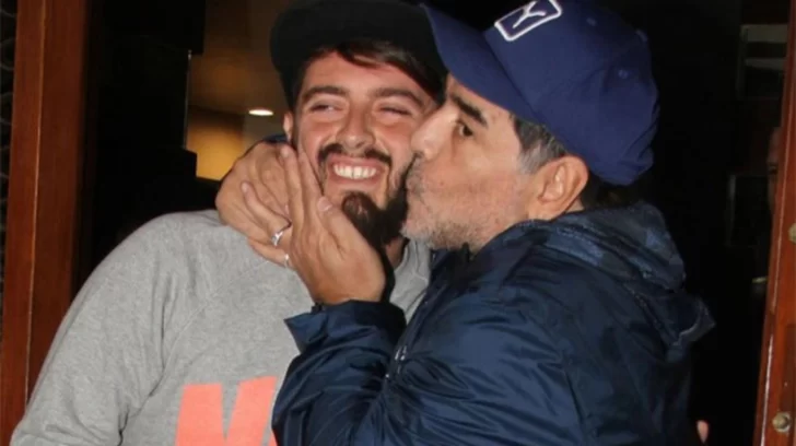 La conmovedora despedida de Diego Maradona Junior a su papá