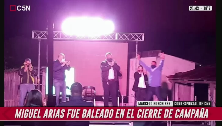 [VIDEO] El trasladado del diputado del FdT baleado en pleno acto en Corrientes