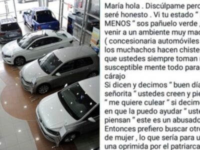 No la contrató al ver en Whatsapp que era “pañuelo verde”: “Prefiero otro estilo de mujer”