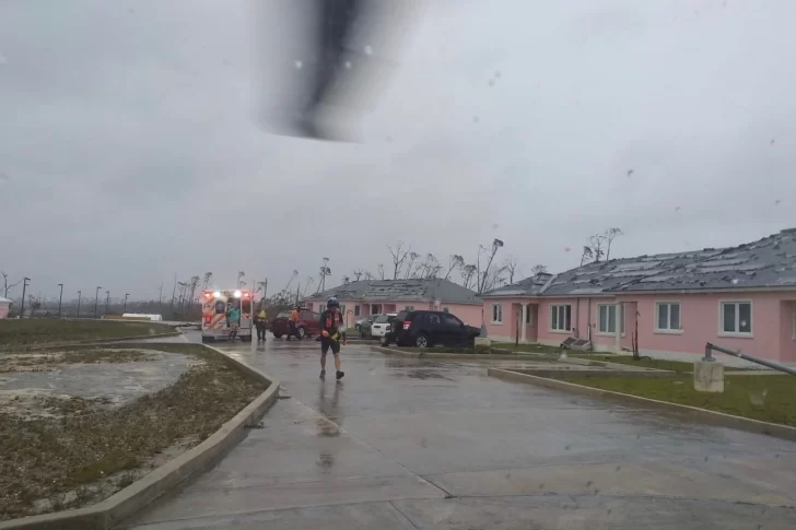 Más de la mitad de la isla Gran Bahama quedó bajo el agua luego del paso del huracán Dorian