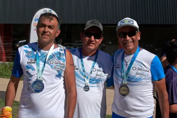 Buena cosecha de sanjuaninos en el regreso del patín carrera a la ruta