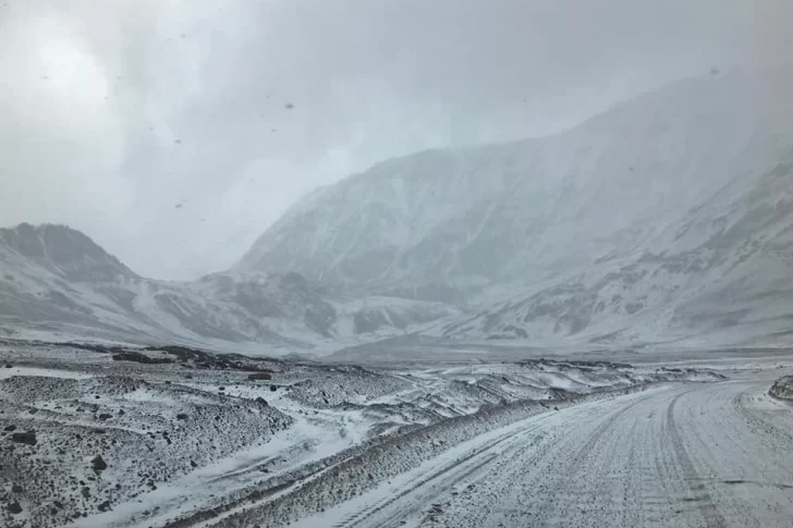 Así quedó el paso a Chile por Agua Negra, que permanecerá cerrado durante el martes