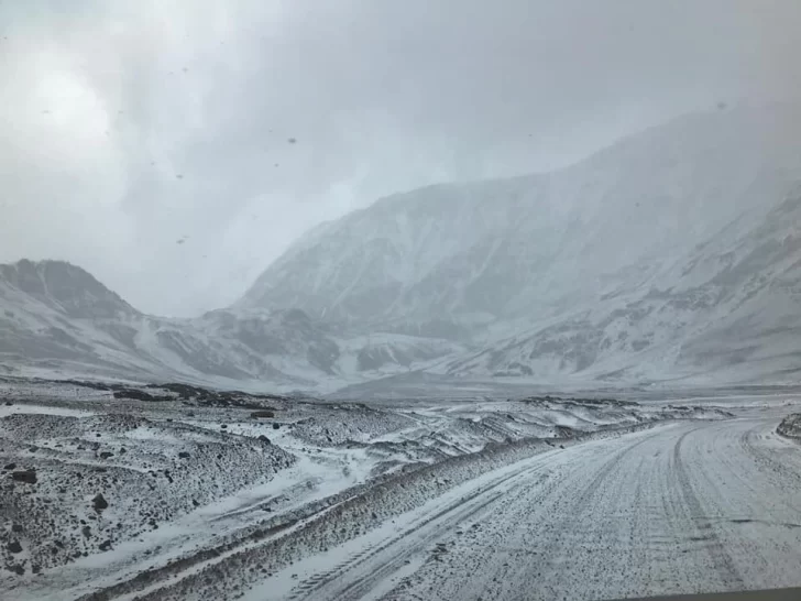 Así quedó el paso a Chile por Agua Negra, que permanecerá cerrado durante el martes