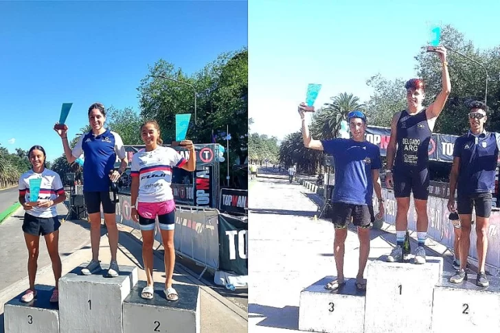 Los sanjuaninos pisaron fuerte en otra fecha del triatlón mendocino