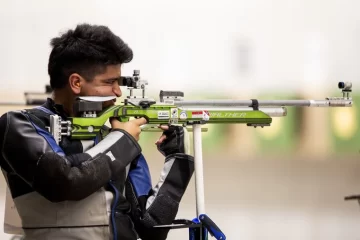 Julián Gutiérrez obtuvo la medalla de bronce en tiro deportivo