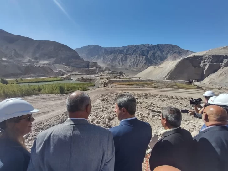 Con el desvío del río, se cumple un hito clave en la obra del dique El Tambolar