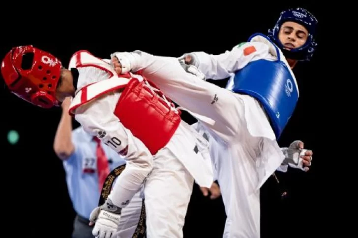 El taekwondista Lucas Guzmán cerró una sólida actuación pero no pudo quedarse con el bronce