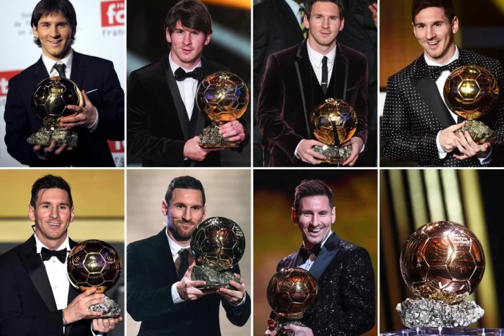 Uno por uno, los ocho Balones de Oro en la colosal carrera de Messi