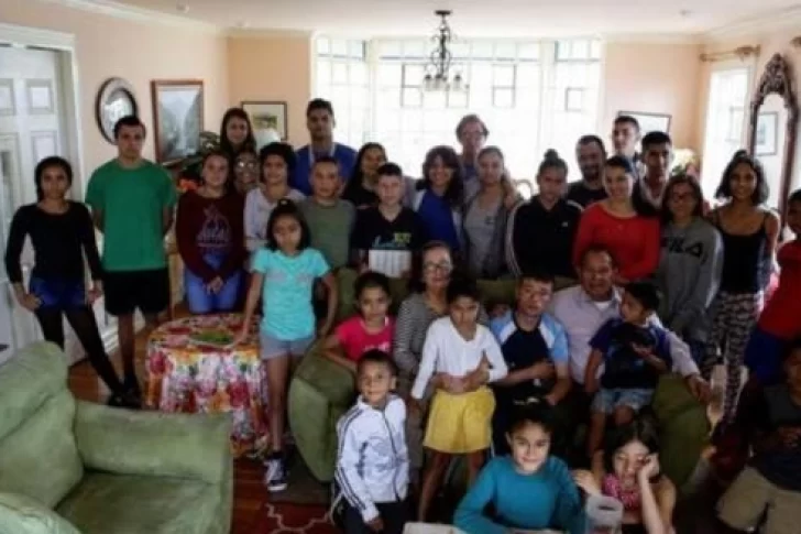 La historia de una familia con 31 hijos se volvió viral por su conviviencia en cuarentena