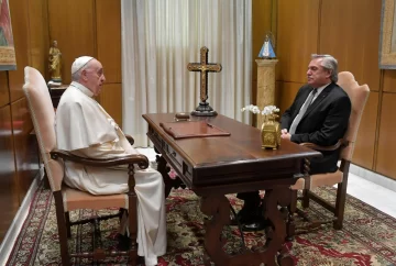 Alberto Fernández se reunió poco más de media hora con el papa Francisco