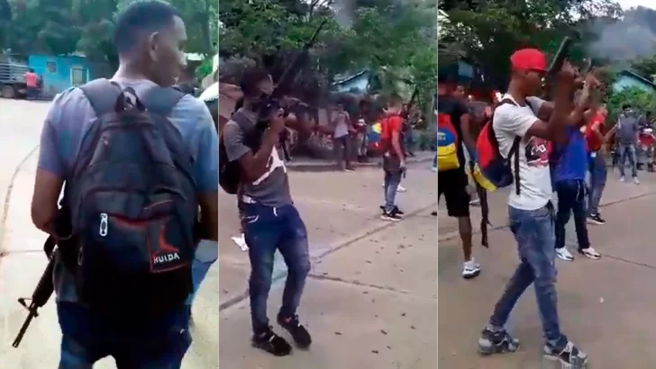 Un video revela el armamento pesado de los grupos criminales urbanos en Venezuela