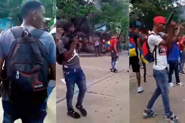 Un video revela el armamento pesado de los grupos criminales urbanos en Venezuela