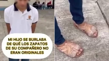 Supo que su hijo le hacía bullying a un compañero por sus zapatillas y le dio una “lección”