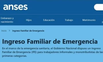 El lunes arranca el pago del IFE: lo que tenes que saber