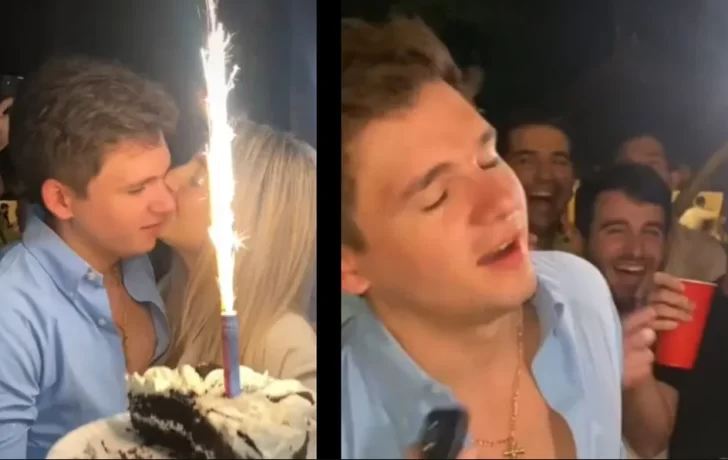 Le hicieron creer que iba a ser papá en su cumpleaños y su reacción es desopilante