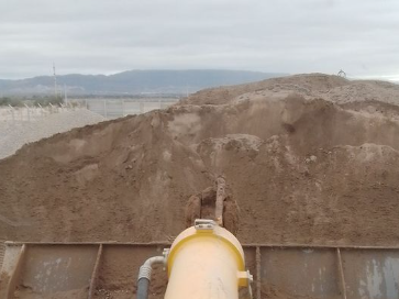 La inquietante imagen que se formó en la tierra y sorprendió a trabajadores sanjuaninos