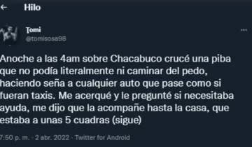 Un joven se cruzó con una chica muy borracha y tomó una decisión que estremeció las redes