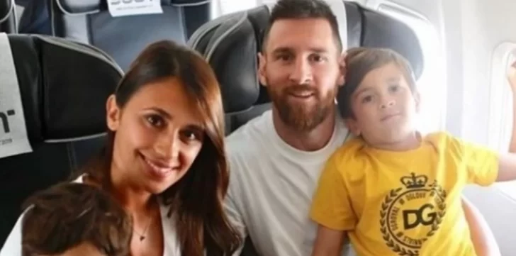 Lionel Messi llegó a Rosario para las fiestas con su familia