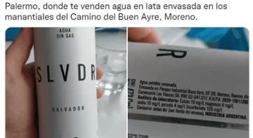 Le vendieron un agua en lata en un bar y surgió un raro debate: ¿mineral o de la canilla?