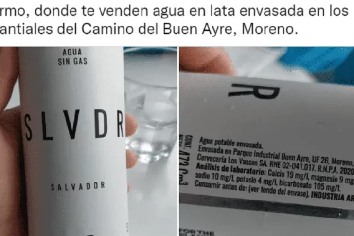 Le vendieron un agua en lata en un bar y surgió un raro debate: ¿mineral o de la canilla?