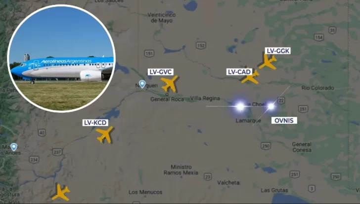 Aseguran que ovnis acompañaron 2 vuelos comerciales con destino a Bariloche