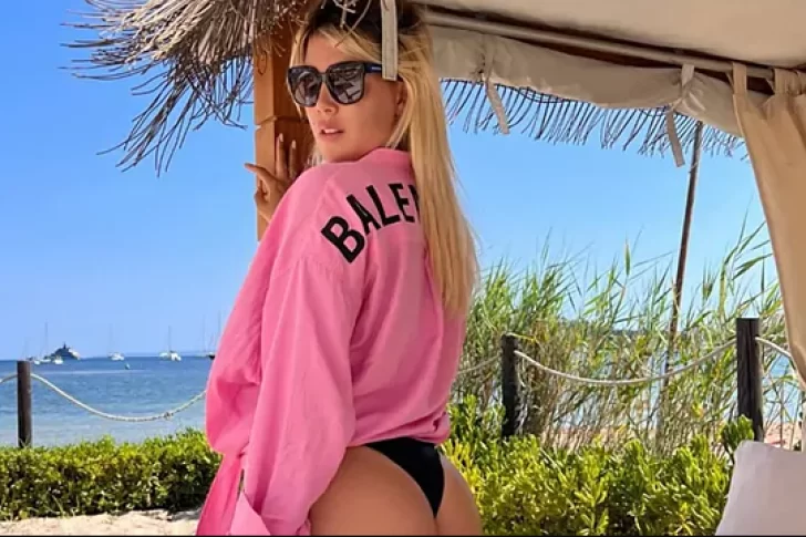 Filtran explosivas fotos de Wanda Nara en Ibiza sin photoshop