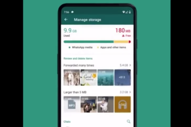 WhatsApp incorporó una función clave para la memoria del celular