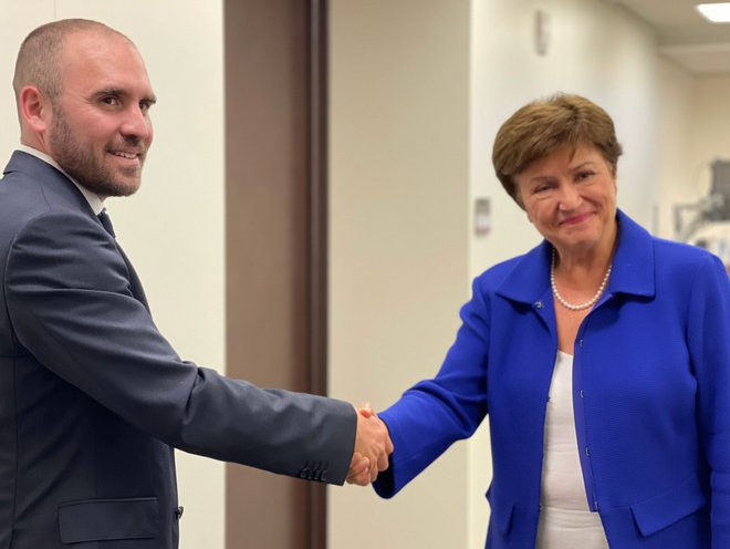 Guzmán se reunió con Georgieva en busca de que el acuerdo con el FMI se postergue a 2022